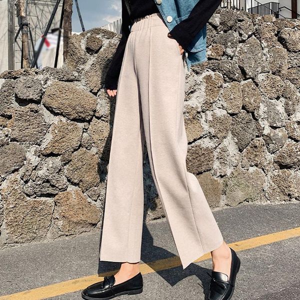 fashion korean style wild haren trousers autumn winter women's retro casual high waist slim straight pants solid female pants w, Black;white
fashion korean style wild haren trousers autumn winter women's retro casual high waist slim straight pants solid female pants w, Black;white