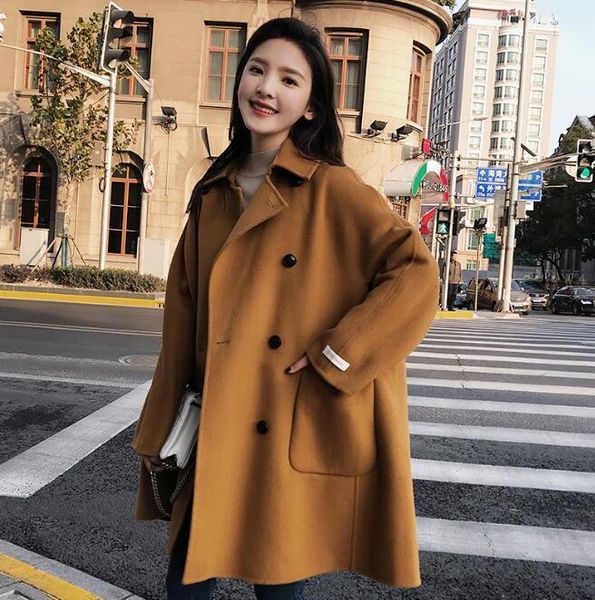 winter wool coat women loose thickened warm cashmere long overcoat 2020 ladies double breasted woolen blend windbreaker coats1, Black
winter wool coat women loose thickened warm cashmere long overcoat 2020 ladies double breasted woolen blend windbreaker coats1, Black