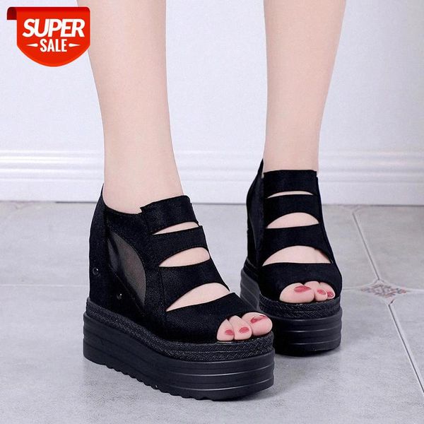 2019 summer women short boots high heels 12cm wedge platform pu leather mesh peep toe casual ladies ankle boots student shoes #b38b, Black
2019 summer women short boots high heels 12cm wedge platform pu leather mesh peep toe casual ladies ankle boots student shoes #b38b, Black