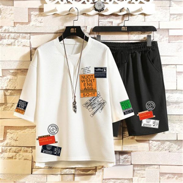 shorts suit summer 2pc tracksuit beach loose running suits men casual tee shirts set sportwear fashion trend ins harbour wind t-shirt, Gray
shorts suit summer 2pc tracksuit beach loose running suits men casual tee shirts set sportwear fashion trend ins harbour wind t-shirt, Gray