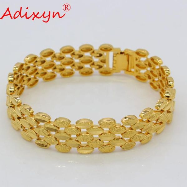 adixyn 21cm 1.6cm width bracelet women/men gold color dubai bangles hand chain jewelry african/ethiopian/arab gifts n050714, Black
adixyn 21cm 1.6cm width bracelet women/men gold color dubai bangles hand chain jewelry african/ethiopian/arab gifts n050714, Black