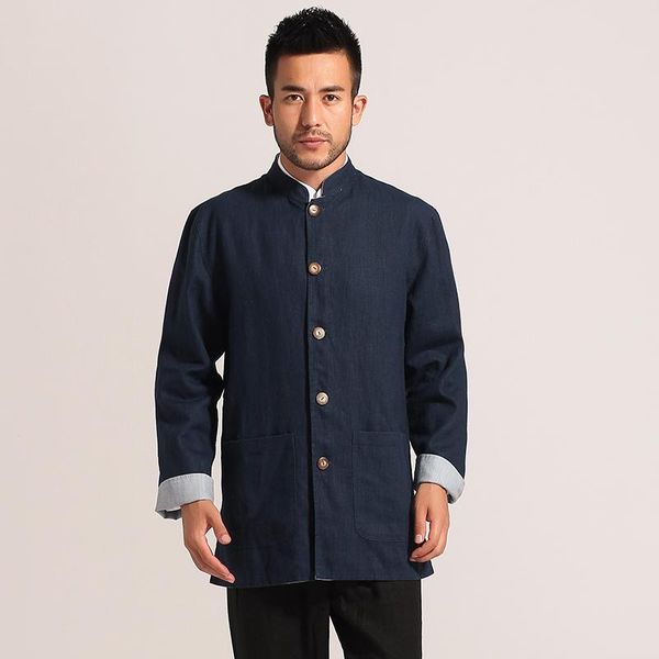 navy blue beige two face men's cotton linen coat chinese style reversible jacket overcoat size m xl xxl xxxl mn011, Black;brown
navy blue beige two face men's cotton linen coat chinese style reversible jacket overcoat size m xl xxl xxxl mn011, Black;brown