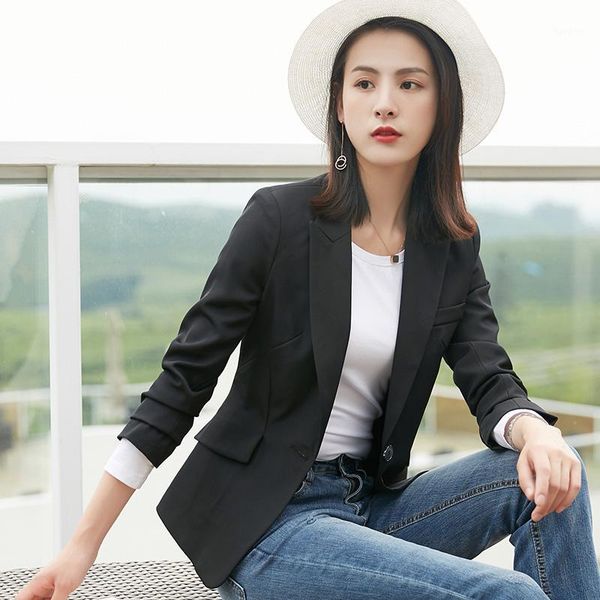 casual women blazer coat fashion korean short blazers office ladies outerwear jacket1, White;black
casual women blazer coat fashion korean short blazers office ladies outerwear jacket1, White;black