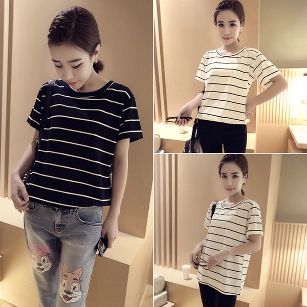 korean spring and summerstyle big size loose korean black and white stripe half sleeve short sleeve female t-shirt student coat t-shirt
korean spring and summerstyle big size loose korean black and white stripe half sleeve short sleeve female t-shirt student coat t-shirt