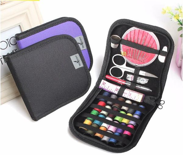 12 needle tape scissor multifunction threads sewing kits portable useful travel home kg-864, Black
12 needle tape scissor multifunction threads sewing kits portable useful travel home kg-864, Black