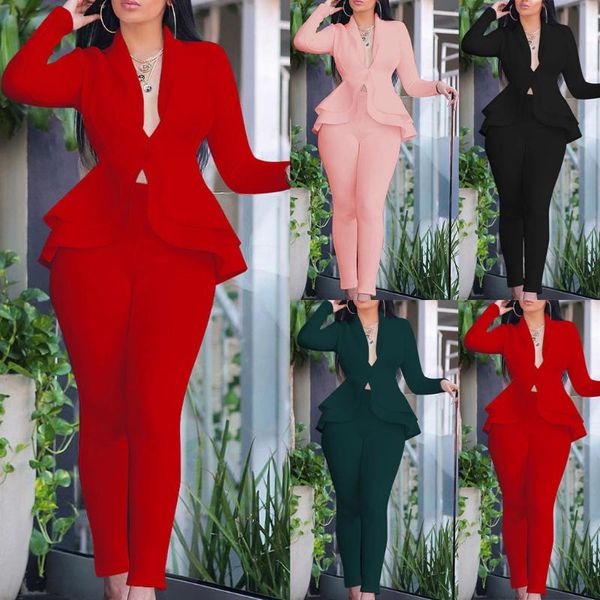 fashion tracksuit women fashion solid v-neck ruffles patchwork long sleeve coat pant casual tracksuitsweatshirts pullover, Gray
fashion tracksuit women fashion solid v-neck ruffles patchwork long sleeve coat pant casual tracksuitsweatshirts pullover, Gray