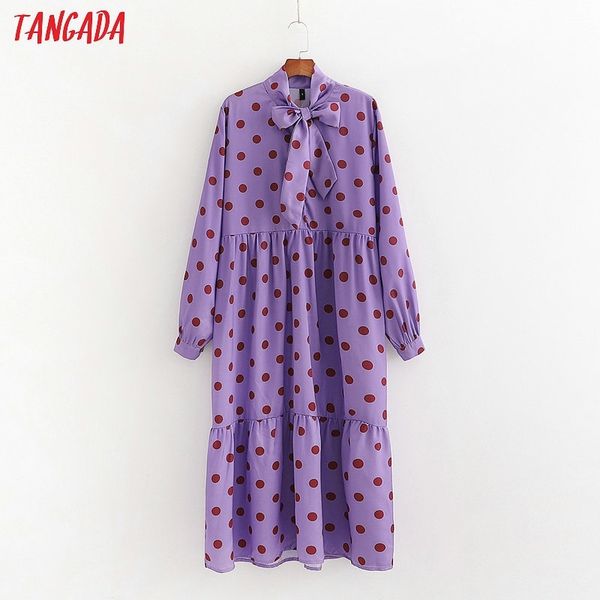 tangada women dots print purple dress spring bow neck long sleeve ladies loose midi dress vestidos 1d214 y200805, Black;pink
tangada women dots print purple dress spring bow neck long sleeve ladies loose midi dress vestidos 1d214 y200805, Black;pink