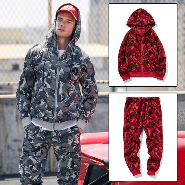 мужчины камуфляж tracksuit set 2020 brand new sweat suit men фуфайки sweatpants спортивная одежда мужские повседневный jogger наборы, Gray
мужчины камуфляж tracksuit set 2020 brand new sweat suit men фуфайки sweatpants спортивная одежда мужские повседневный jogger наборы, Gray