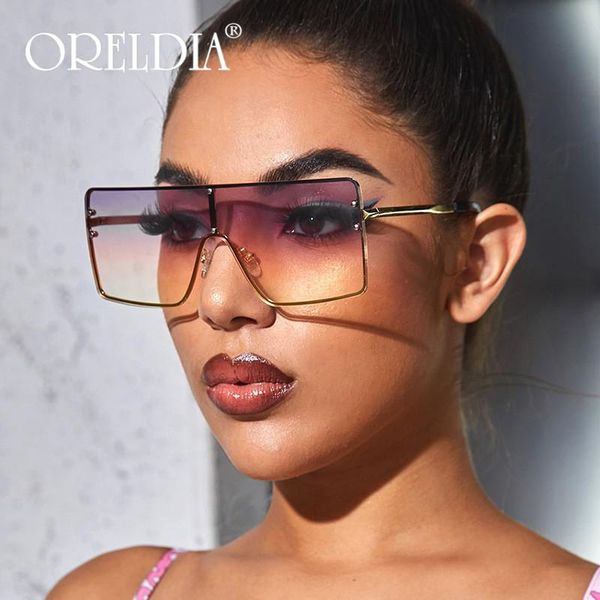 fashion sunglasses oversize square women's sunglasses men brand designer metal frame gradient sun glasses for female shield shades uv40, White;black
fashion sunglasses oversize square women's sunglasses men brand designer metal frame gradient sun glasses for female shield shades uv40, White;black