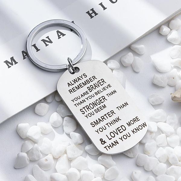 genuine stainless steel key chain ring you are braver stronger smarter than you think pendant keychain for family friend lover gift-z 227 r2, Bronze;silver
genuine stainless steel key chain ring you are braver stronger smarter than you think pendant keychain for family friend lover gift-z 227 r2, Bronze;silver