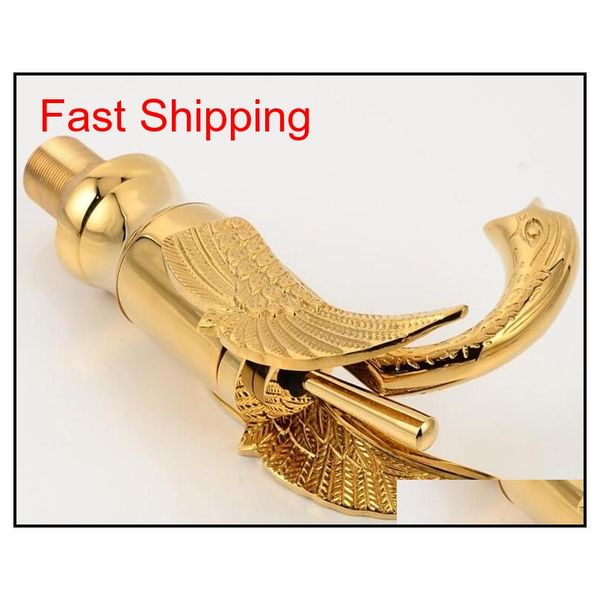 wholesale- gold finish swan shape brass basin sink faucet bathroom single hole cente qylhbj packing2010
wholesale- gold finish swan shape brass basin sink faucet bathroom single hole cente qylhbj packing2010