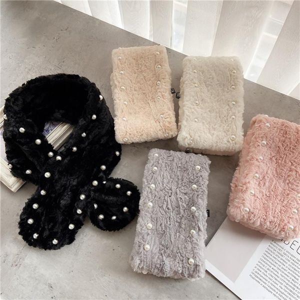 autumn winter scarf pearl plush bib female cross-thickening faux fur cute new girl all-match women scarf, Blue;gray
autumn winter scarf pearl plush bib female cross-thickening faux fur cute new girl all-match women scarf, Blue;gray