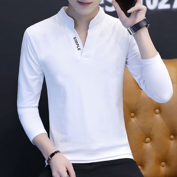 plaoh autumn new tautumn sleeve t-shirt cotton youth base shirt men's pure white trendy men's long clothes 6aciu, Blue
plaoh autumn new tautumn sleeve t-shirt cotton youth base shirt men's pure white trendy men's long clothes 6aciu, Blue