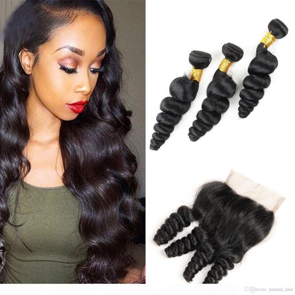 8a brazilian loose wave hair weaves 3 bundles with closure middle 3 part double weft human hair extensions dyeable human hair weave, Black
8a brazilian loose wave hair weaves 3 bundles with closure middle 3 part double weft human hair extensions dyeable human hair weave, Black