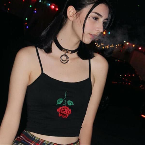 summer spandex female crop cotton women sleeveless straps tank rose flower embroidery camis casual tee, White
summer spandex female crop cotton women sleeveless straps tank rose flower embroidery camis casual tee, White