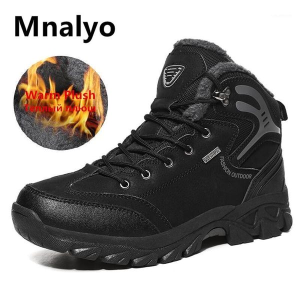 boots brand winter men's warm snow leather waterproof men sneakers outdoor hiking work shoes1, Black
boots brand winter men's warm snow leather waterproof men sneakers outdoor hiking work shoes1, Black