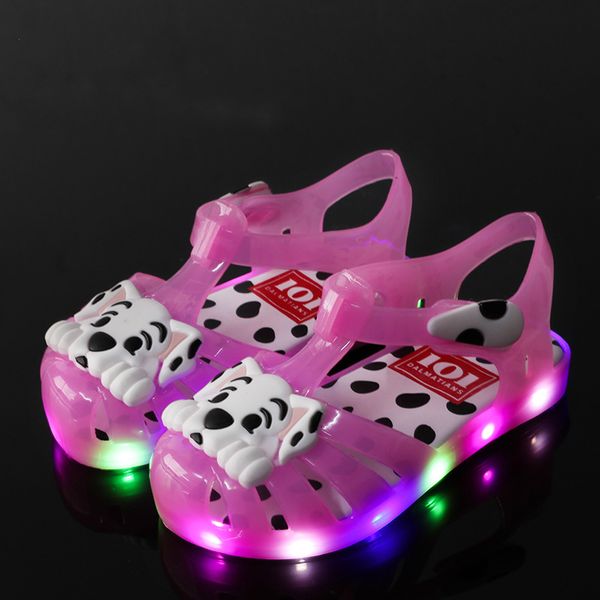 2019 new dog cartoon hole summer jelly children's plain rain baby children toddler kids sandals led flashing beach shoes, Black
2019 new dog cartoon hole summer jelly children's plain rain baby children toddler kids sandals led flashing beach shoes, Black