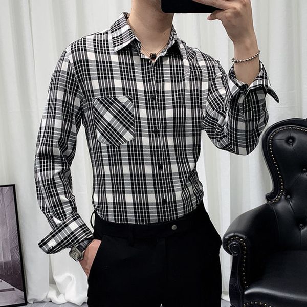 2020 of men's dressed in spring fashionable shirt 78gj, White;black
2020 of men's dressed in spring fashionable shirt 78gj, White;black