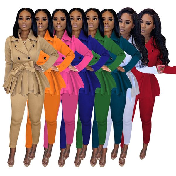 women solid color blazer suit casual tracksuit jacket 2 piece set long sleeve coat+leggings slim jogger suit fall winter sportswear 4114, White
women solid color blazer suit casual tracksuit jacket 2 piece set long sleeve coat+leggings slim jogger suit fall winter sportswear 4114, White