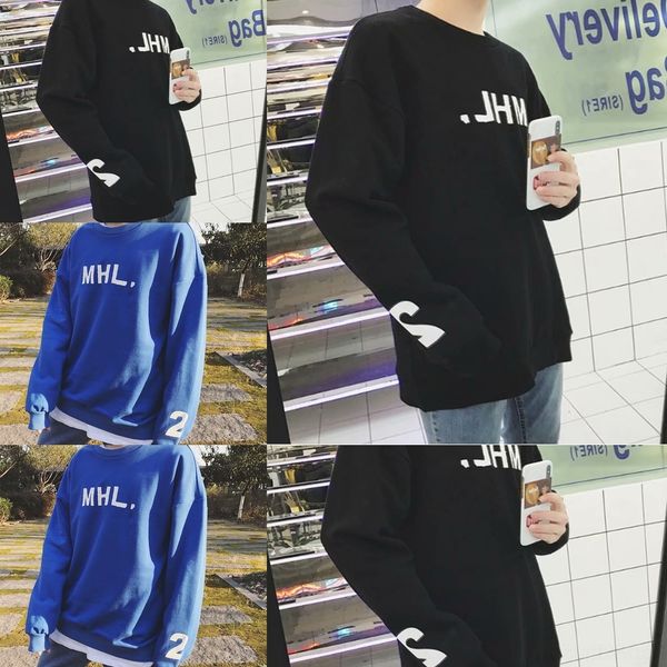 j0qjm autumn korean style long-sleeved t-shirt sweater student ins hip-hop brand harajuku bfstyle fashion class pullover pullover pullovert, Black
j0qjm autumn korean style long-sleeved t-shirt sweater student ins hip-hop brand harajuku bfstyle fashion class pullover pullover pullovert, Black