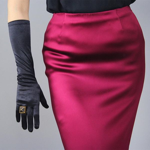 five fingers gloves autumn women elastic mercerized silk satin long warm driving glove elegant lady evening party formal prom ceremonial mit, Blue;gray
five fingers gloves autumn women elastic mercerized silk satin long warm driving glove elegant lady evening party formal prom ceremonial mit, Blue;gray