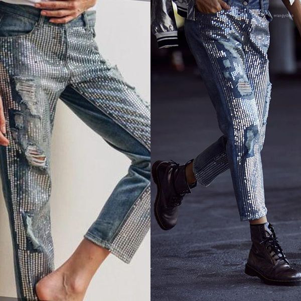 high waist straight jeans women ripped pants sequin denim trousers streetwear stylish harajuku hole boyfriend plus size1, Blue
high waist straight jeans women ripped pants sequin denim trousers streetwear stylish harajuku hole boyfriend plus size1, Blue