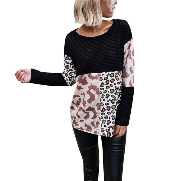 autumn ladies sweater leopard patchwork fashion round neck long sleeves pullover streetwear female sweaters jumper pullovers top, White;black
autumn ladies sweater leopard patchwork fashion round neck long sleeves pullover streetwear female sweaters jumper pullovers top, White;black