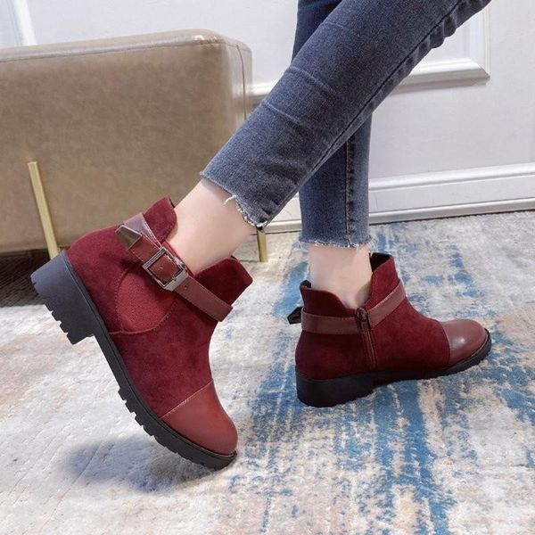 winter fashion women boots casual leather low heels urban women rubber ankle boots black red zapatos mujer 2021
winter fashion women boots casual leather low heels urban women rubber ankle boots black red zapatos mujer 2021