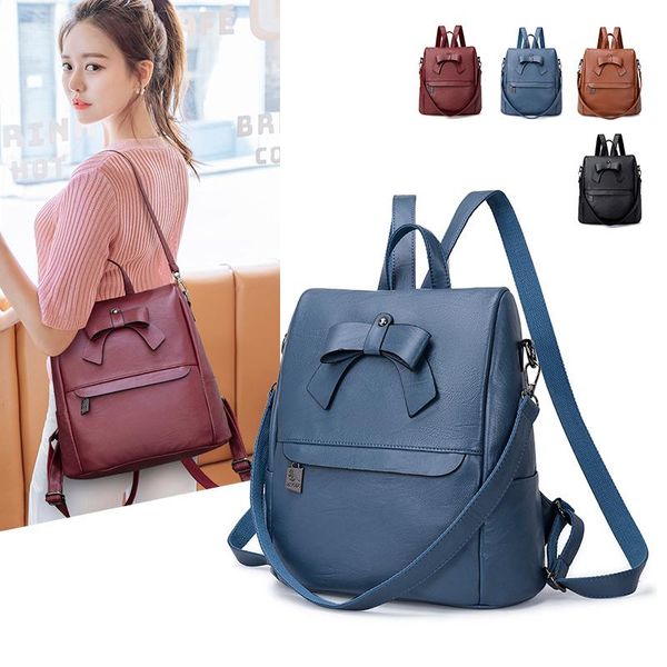 backpack style yilian fashion soft leather female bag 2021 versatile foreign anti-theft large capacity travel
backpack style yilian fashion soft leather female bag 2021 versatile foreign anti-theft large capacity travel