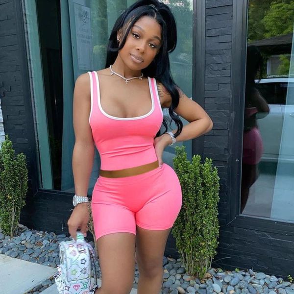 women's tracksuits solid color two piece short set for women tracksuit summer clothes crop biker shorts outfits sporty jogger matching, Gray
women's tracksuits solid color two piece short set for women tracksuit summer clothes crop biker shorts outfits sporty jogger matching, Gray