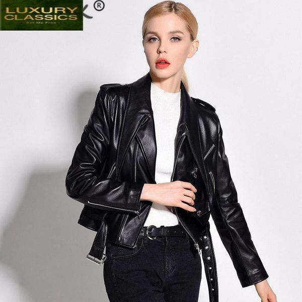 real sheepskin coat 100% women chaquetas mujer 2021 streetwear korean genuine leather jacket montone leather jackets lw101, Black
real sheepskin coat 100% women chaquetas mujer 2021 streetwear korean genuine leather jacket montone leather jackets lw101, Black