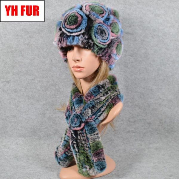 2020 lady 2 pieces sets knitted flower real rex fur hat scarf rex fur cap scarves natural ring hats, Blue;gray
2020 lady 2 pieces sets knitted flower real rex fur hat scarf rex fur cap scarves natural ring hats, Blue;gray