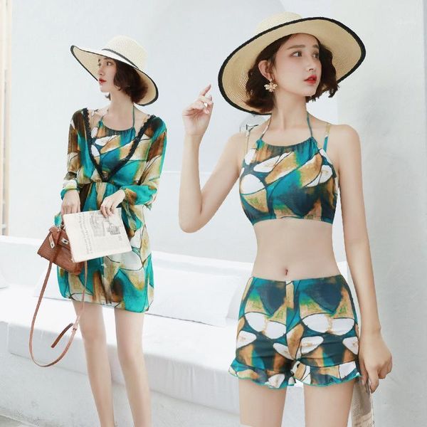 bikinis set swimwear women three-piece separated skirt-style small chest closed conservatively covering belly slender swimsuit a2216ypc
bikinis set swimwear women three-piece separated skirt-style small chest closed conservatively covering belly slender swimsuit a2216ypc