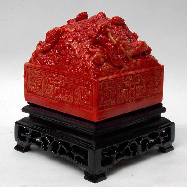 chicken blood color jade stone stamp jiulong opera pearl ancient china emperor jade seal han tang song ming dynasty dragon seal
chicken blood color jade stone stamp jiulong opera pearl ancient china emperor jade seal han tang song ming dynasty dragon seal