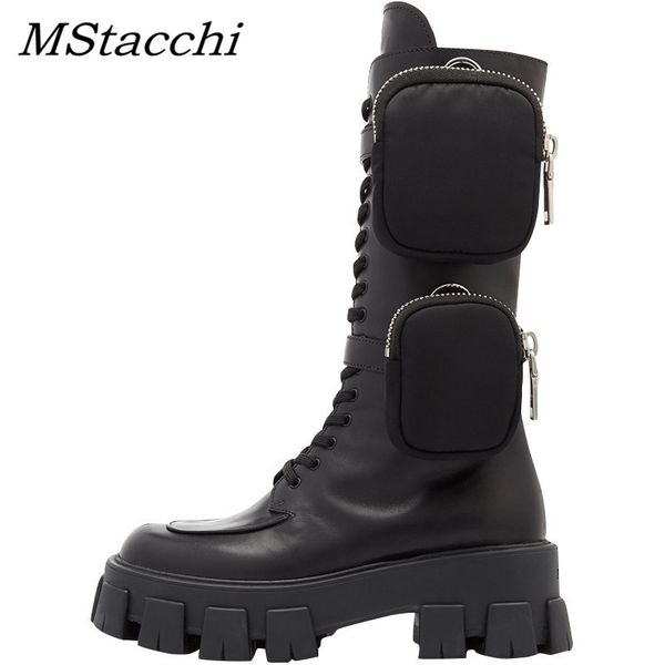 mstacchi 2020 new designer pocket knight boots woman round tou chunky sole flat platform mid-calf botas mujer motorcycle shoes 1026, Black
mstacchi 2020 new designer pocket knight boots woman round tou chunky sole flat platform mid-calf botas mujer motorcycle shoes 1026, Black