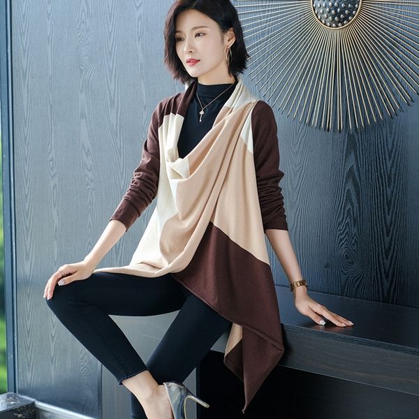 sf5zh 2020 осени иностранного стиль соответствие цвета пальто shawlsweater шаль элегантного пальто шаль свитер способ кнопки нерегулярной kn, White;black
sf5zh 2020 осени иностранного стиль соответствие цвета пальто shawlsweater шаль элегантного пальто шаль свитер способ кнопки нерегулярной kn, White;black