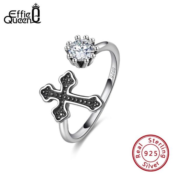 effie queen real sterling silver 925 women rings cross & round cubic zircon adjustable silver finger ring jewelry anel br130, Golden;silver
effie queen real sterling silver 925 women rings cross & round cubic zircon adjustable silver finger ring jewelry anel br130, Golden;silver
