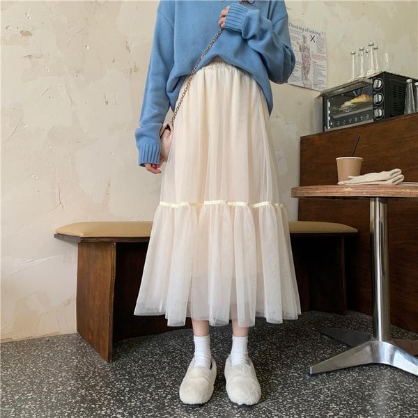 hzirip women pleated skirt 2021 new spring korean style solid elastic high waist all-match solid a-line mesh skirts womens, Black
hzirip women pleated skirt 2021 new spring korean style solid elastic high waist all-match solid a-line mesh skirts womens, Black