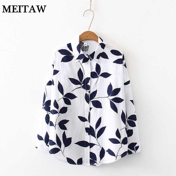 vintage leaves print white blouse shirt women long sleeve loose cotton linen shirts 2020 lady korean office 1 
vintage leaves print white blouse shirt women long sleeve loose cotton linen shirts 2020 lady korean office 1