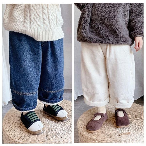 autumn winter new kids jeans korean casual loose baby girls boys wide legs denim pants solid plus velvet children's trousers, Blue
autumn winter new kids jeans korean casual loose baby girls boys wide legs denim pants solid plus velvet children's trousers, Blue