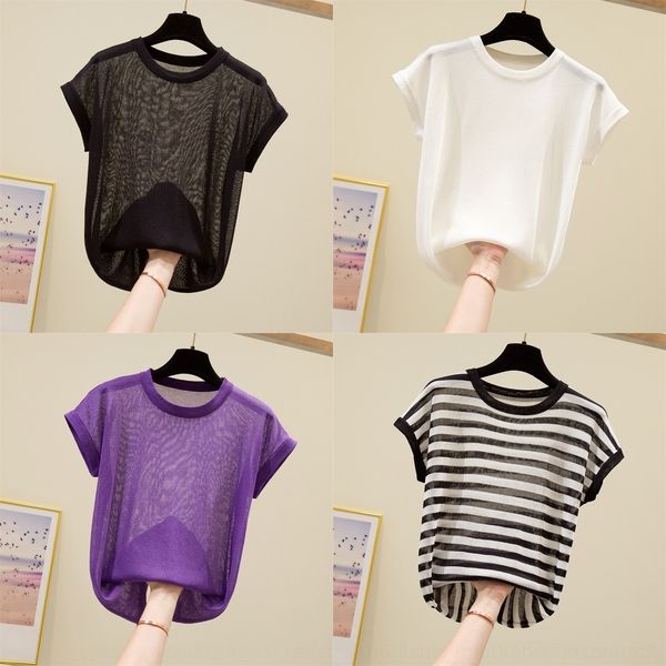 arsbu color sleeveless ice silk knitted for women 2020 coat t-shirt summer wear xpzwm loose thin solid purple t-shirt korean, White
arsbu color sleeveless ice silk knitted for women 2020 coat t-shirt summer wear xpzwm loose thin solid purple t-shirt korean, White