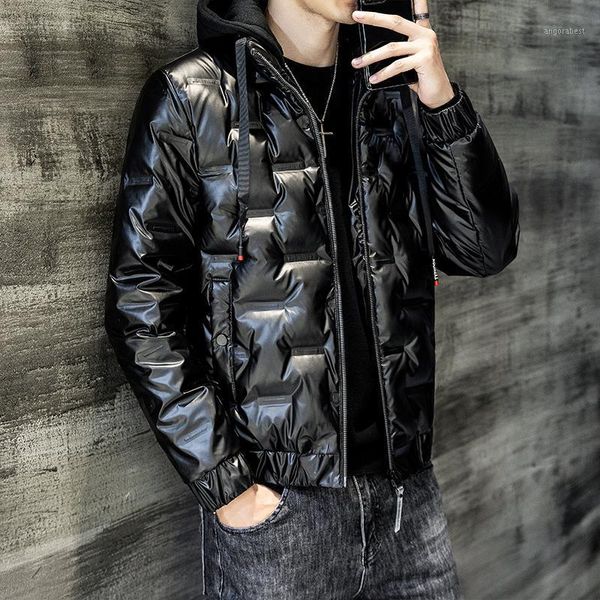 winter new hooded down jacket men's light coat trend korean version handsome bright face autumn and winter short bread jacket1, Black
winter new hooded down jacket men's light coat trend korean version handsome bright face autumn and winter short bread jacket1, Black