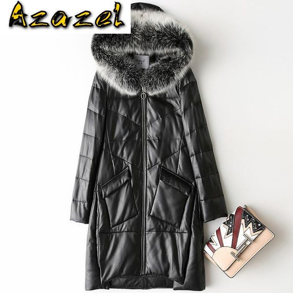 women's leather & faux spring autumn real genuine jacket women clothes 2021 fur collar sheepskin down coat korean vintage x-08-1 zt2966, Black
women's leather & faux spring autumn real genuine jacket women clothes 2021 fur collar sheepskin down coat korean vintage x-08-1 zt2966, Black
