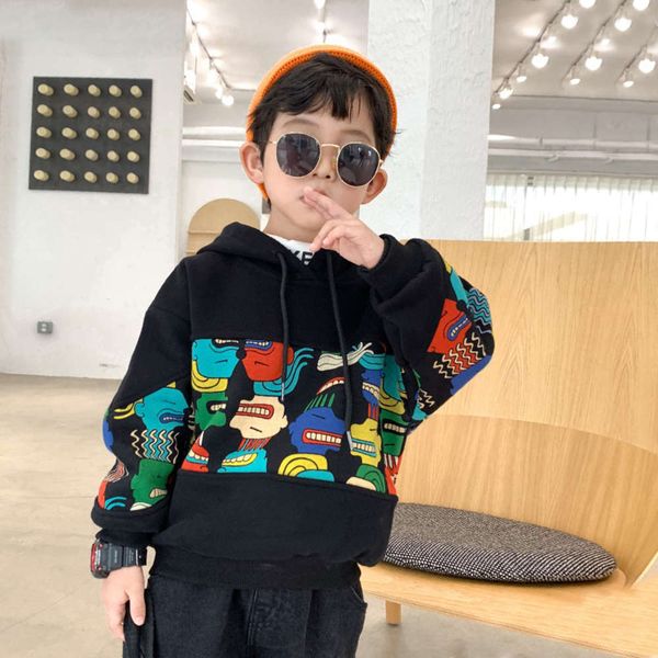 plush sweater thickened clothing 2020 new winter hooded et warm children's fashion, Black
plush sweater thickened clothing 2020 new winter hooded et warm children's fashion, Black