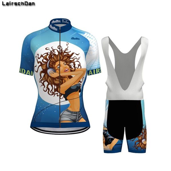 long ao lairschdan team intoxicated girl summer cycling clothing kit 2020 women's bike suit cycling uniform set bicycle clothes, Black;blue
long ao lairschdan team intoxicated girl summer cycling clothing kit 2020 women's bike suit cycling uniform set bicycle clothes, Black;blue