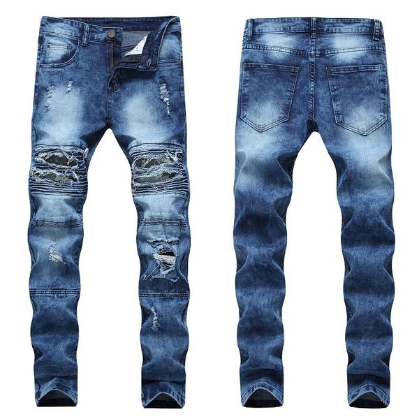 skinny ripped motorcycle biker jeans mens plus size 28-42 black camouflage patches for men high stretch, Blue
skinny ripped motorcycle biker jeans mens plus size 28-42 black camouflage patches for men high stretch, Blue