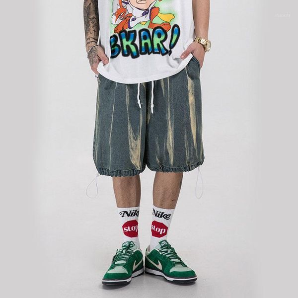 men's summer drawstring loose casual washed denim wide leg cargo shorts male streetwear hip hop vintage fashion jeans shorts mid1, Blue
men's summer drawstring loose casual washed denim wide leg cargo shorts male streetwear hip hop vintage fashion jeans shorts mid1, Blue