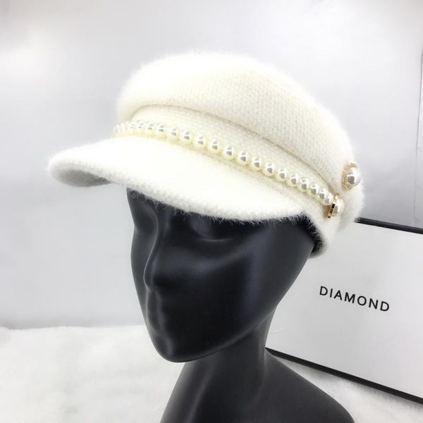 2020 new year winter hat berets pearl buttons style warm faux fur lady octagonal hat women leisure visors cap gorras casquette, Blue;gray
2020 new year winter hat berets pearl buttons style warm faux fur lady octagonal hat women leisure visors cap gorras casquette, Blue;gray