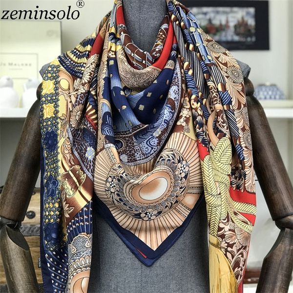fashion design square silk scarf women foulard printed bandana ladies shawl hijab elegant headband ring scarves wraps 130*130cm 201027, Blue;gray
fashion design square silk scarf women foulard printed bandana ladies shawl hijab elegant headband ring scarves wraps 130*130cm 201027, Blue;gray