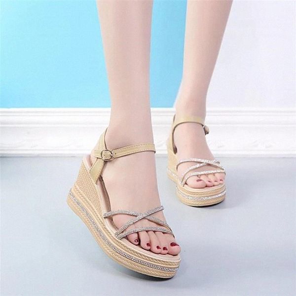 cootelili women summer sandals platform wedges sandals fashion shoes 2020 new diamond decoration sandal 8cm heel buckle casual #k82p, Black
cootelili women summer sandals platform wedges sandals fashion shoes 2020 new diamond decoration sandal 8cm heel buckle casual #k82p, Black